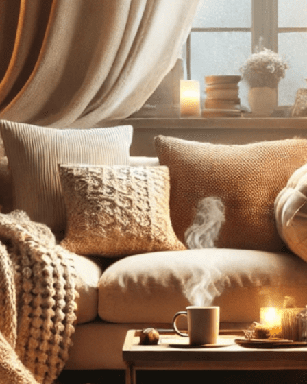 A cozy living room featuring soft, layered textures, warm lighting, and thoughtfully arranged decor -featured image